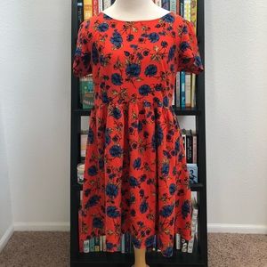 ORANGE Floral OLD NAVY Dress
